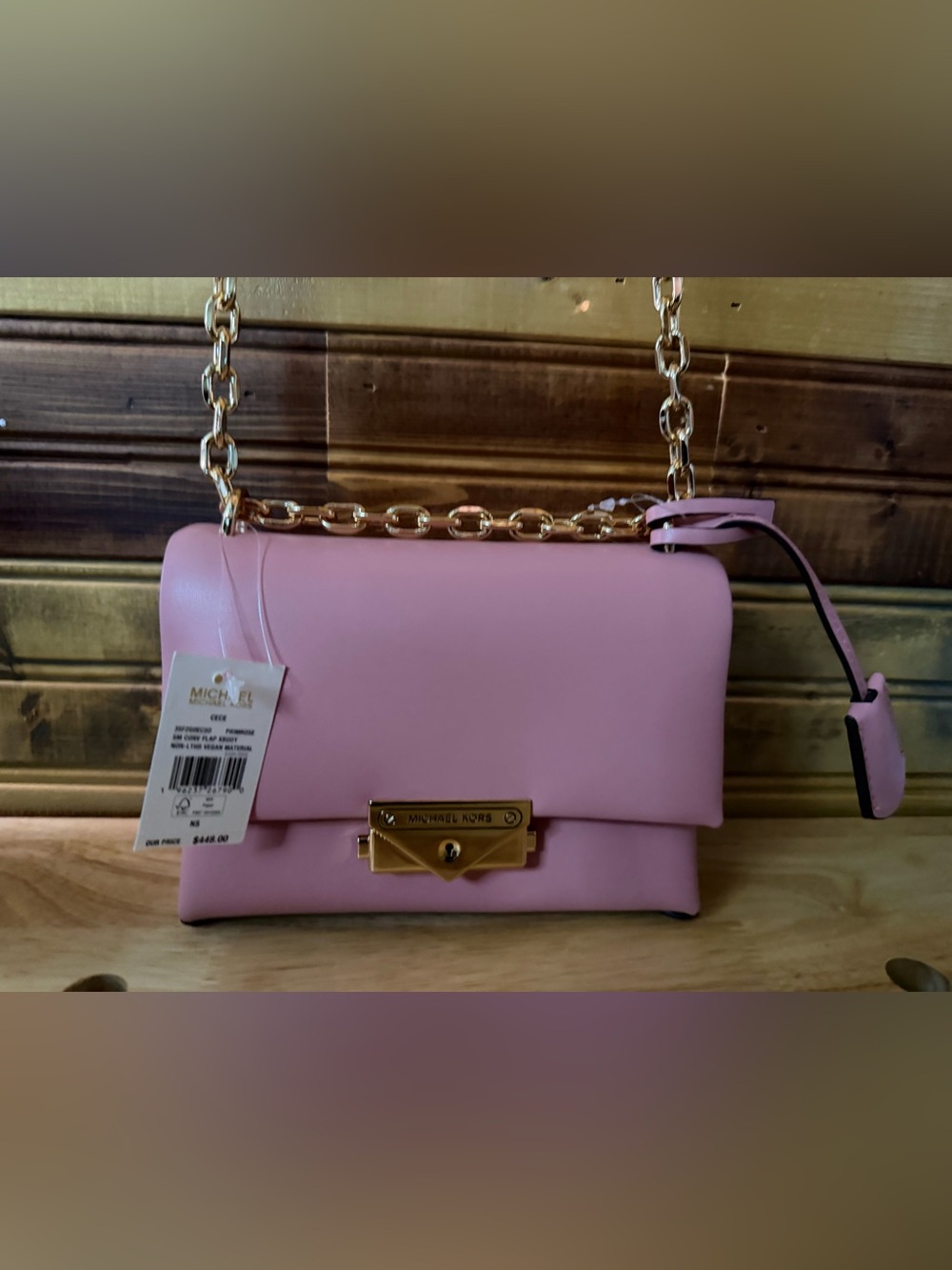 Michael Kors Cece Small Primrose Pink Shoulder Crossbody Bag
